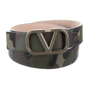 Valentino Camo Logo Belt